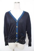 画像1: Jane Marple Dans Le Salon / Vネックニットカーディガン M 紺 Y-25-12-25-125-JM-TO-SZ-ZY (1)