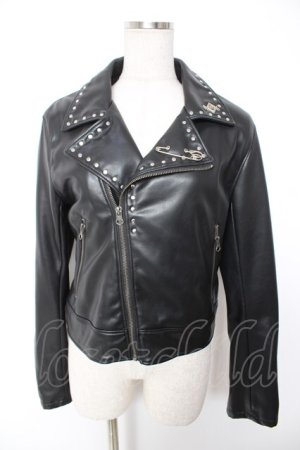 画像: REFLEM / PUレザークロップドライダースジャケット F ブラック Y-25-12-25-130-PU-JA-SZ-ZY