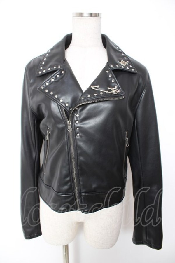 画像1: REFLEM / PUレザークロップドライダースジャケット F ブラック Y-25-12-25-130-PU-JA-SZ-ZY (1)