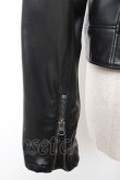 画像4: REFLEM / PUレザークロップドライダースジャケット F ブラック Y-25-12-25-130-PU-JA-SZ-ZY (4)