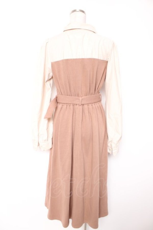 画像2: axes femme / ドッキングワンピース F 茶 Y-25-12-25-132-AX-OP-SZ-ZY (2)