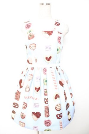 画像: MILK / COOKIE GIRLワンピース  サックスベース Y-25-12-25-143-ML-OP-SZ-ZY