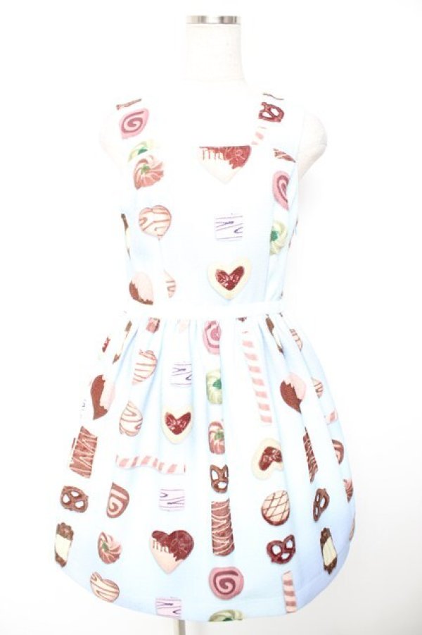 画像1: MILK / COOKIE GIRLワンピース  サックスベース Y-25-12-25-143-ML-OP-SZ-ZY (1)
