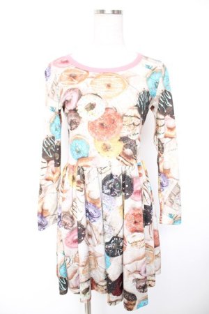 画像: MILK / DONUTカットワンピース  チョコクリームベース/ラズベリー Y-25-12-25-145-ML-OP-SZ-ZY