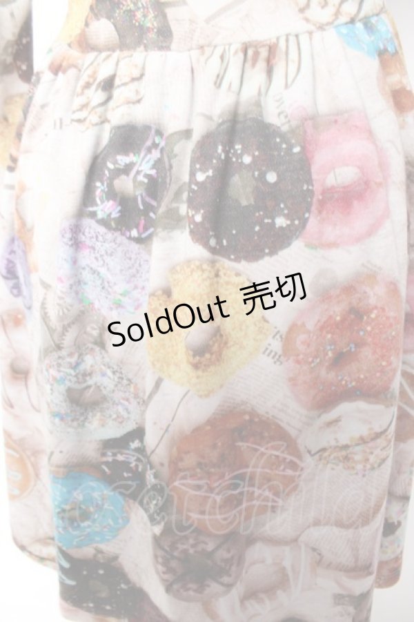 画像3: MILK / DONUTカットワンピース  チョコクリームベース/ラズベリー Y-25-12-25-145-ML-OP-SZ-ZI (3)