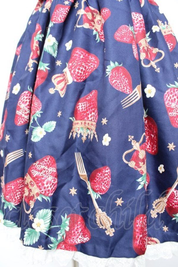 画像4: Angelic Pretty / Royal Crown Berry SpecialジャンパースカートSet  紺 Y-25-12-25-146-AP-OP-SZ-ZY (4)