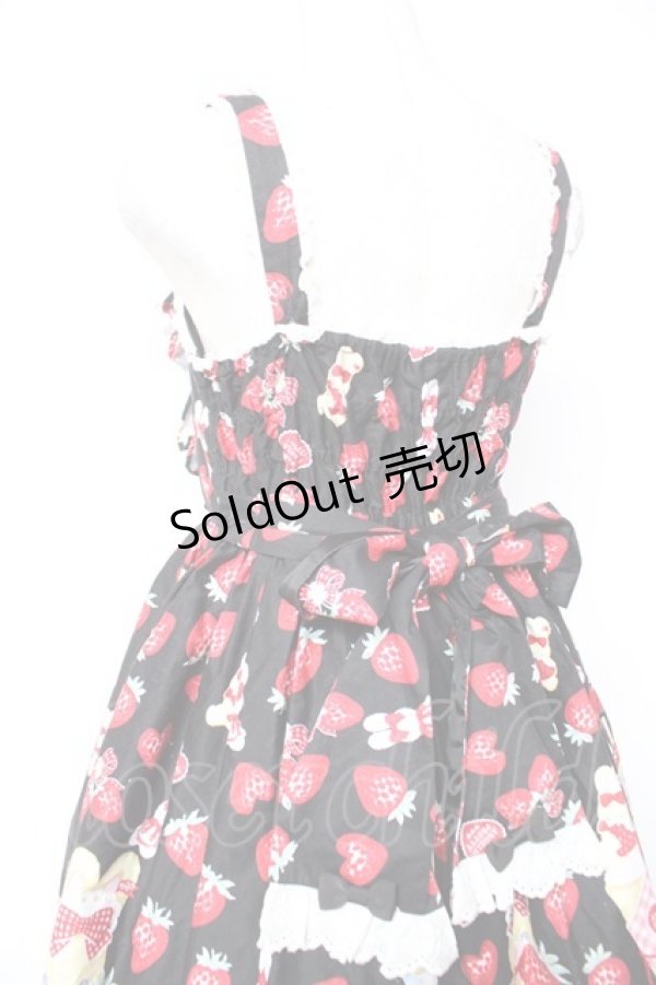 画像5: Angelic Pretty / Lyrical Bunny ParlorジャンパースカートSET  黒 Y-25-12-25-147-AP-OP-SZ-ZY (5)