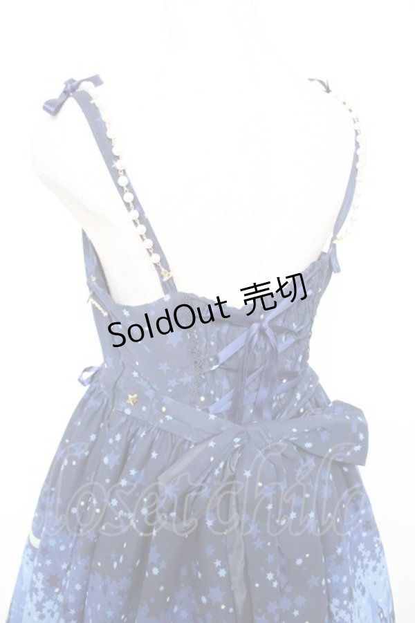 画像5: Angelic Pretty / Moonlight Castleジャンパースカート  紺 Y-25-12-25-148-AP-OP-SZ-ZY (5)