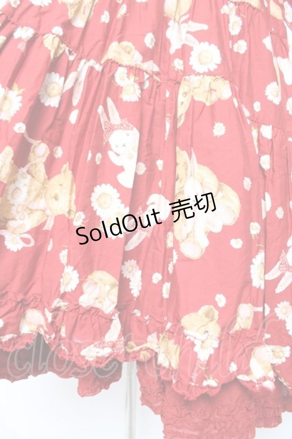 画像5: PINK HOUSE / ひな菊ロンドプリントミディ丈ワンピース F 赤 Y-25-12-25-152-LO-OP-SZ-ZY (5)