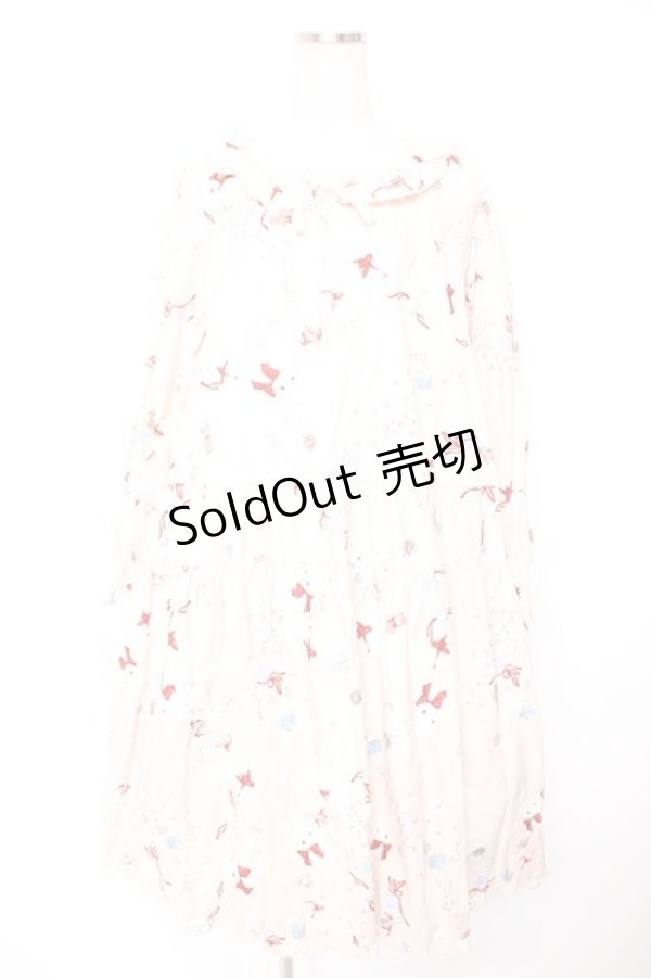 画像1: PINK HOUSE / エトワールシュクレプリントミディワンピース F ピンク Y-25-12-25-154-LO-OP-SZ-ZY (1)