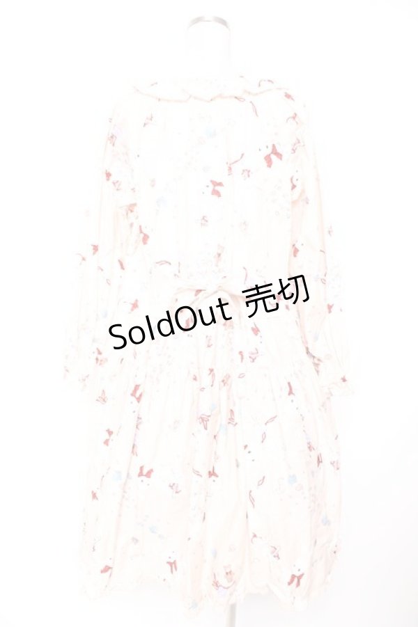 画像2: PINK HOUSE / エトワールシュクレプリントミディワンピース F ピンク Y-25-12-25-154-LO-OP-SZ-ZY (2)