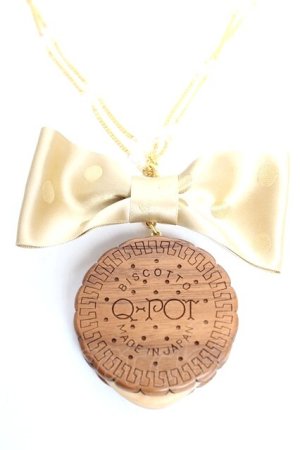 画像: Q-pot. / ラウンドチョコビスケットネックレス  チョコ Y-25-12-25-020-QP-AC-SZ-ZY