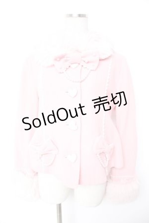 画像: Angelic Pretty / ドラマチックGirlコート(モッサー)  ピンク Y-25-12-25-157-AP-CO-SZ-ZY