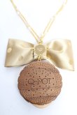 画像2: Q-pot. / ラウンドチョコビスケットネックレス  チョコ Y-25-12-25-020-QP-AC-SZ-ZY (2)