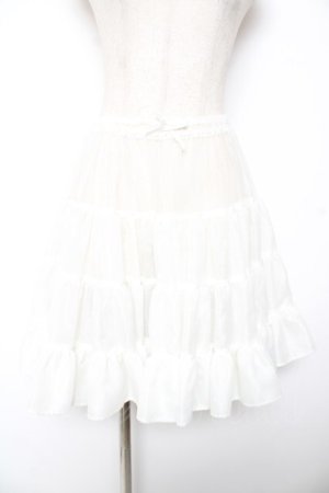 画像: Emily Temple cute / オーガンジーのペチコート  白 Y-25-12-25-166-ET-SK-SZ-ZY