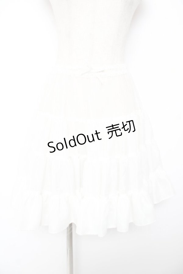 画像1: Emily Temple cute / オーガンジーのペチコート  白 Y-25-12-25-166-ET-SK-SZ-ZY (1)