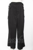 画像1: axes femme / 調節ボタンストレートパンツ L 黒 Y-25-12-25-167-AX-PA-SZ-ZY (1)