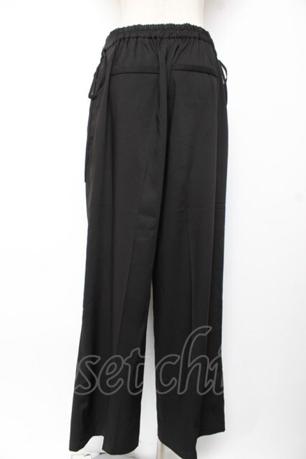 画像2: axes femme / 調節ボタンストレートパンツ L 黒 Y-25-12-25-167-AX-PA-SZ-ZY (2)