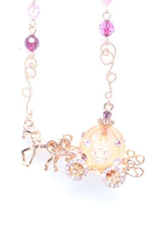 画像: axes femme / メルヘン馬車ネックレス  アワピンク Y-25-12-25-022-AX-AC-SZ-ZY