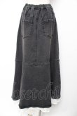 画像2: axes femme NOSTALGIE / 裾レースデニムスカート M 黒 Y-25-12-25-170-AX-SK-SZ-ZY (2)