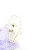 画像1: Angelic Pretty / Horrorコフィンリング  ホワイト Y-25-12-25-003-AP-AC-SZ-ZY (1)