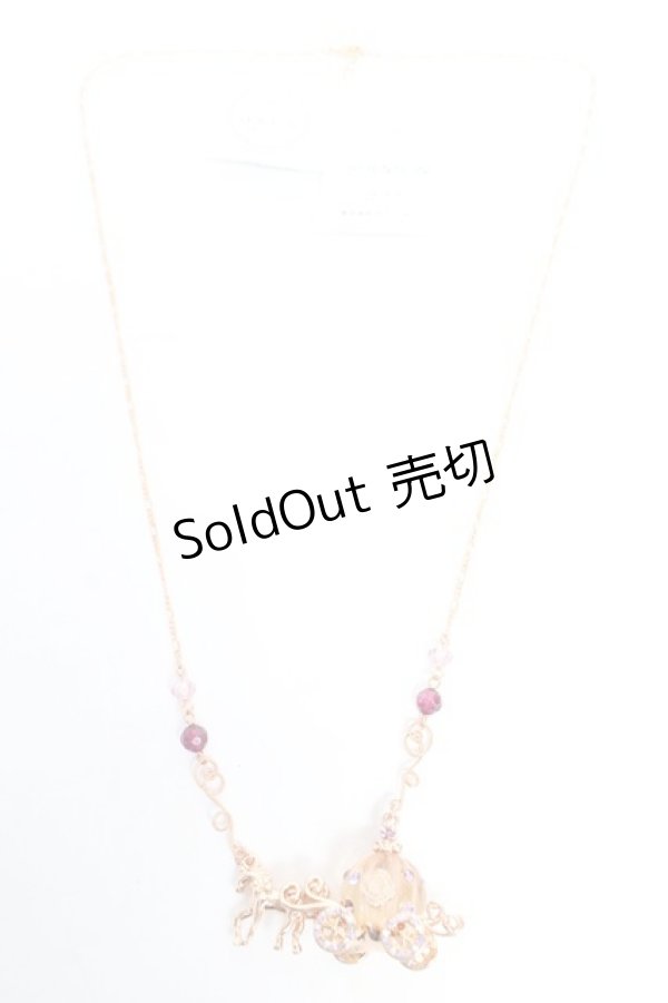 画像3: axes femme / メルヘン馬車ネックレス  アワピンク Y-25-12-25-022-AX-AC-SZ-ZY (3)