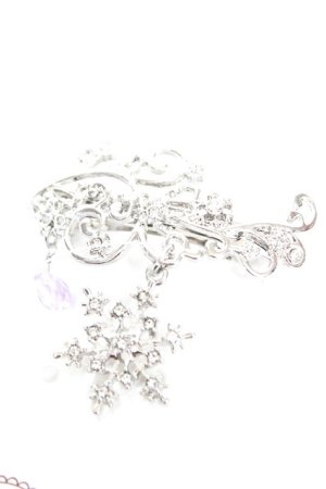 画像: axes femme / スノーモチーフバレッタ  シルバー Y-25-12-25-023-AX-AC-SZ-ZY