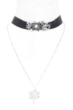 画像: axes femme / スノークリスタルチョーカー  シルバー Y-25-12-25-028-AX-AC-SZ-ZY