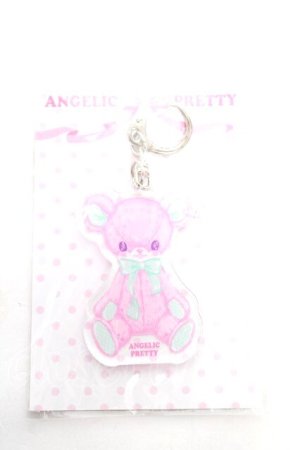 画像: Angelic Pretty / リリカルバニー&シャイベアキーホルダー  ピンク Y-25-12-25-029-AP-ZA-SZ-ZY