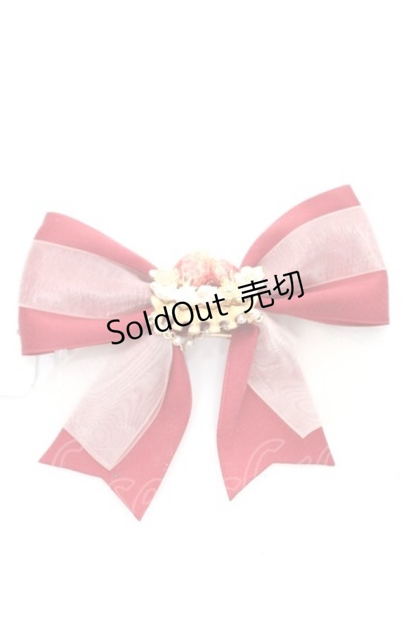 画像1: axes femme POETIQUE / ガトー・フレーズマルチリボン  赤 Y-25-12-25-032-AX-AC-SZ-ZT445-F007 (1)