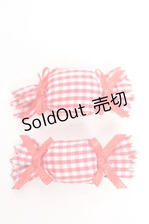 画像: Snowdrop to Saint Maria / ふわふわキャンディクリップ  赤 Y-25-12-25-033-LO-ZA-SZ-ZY