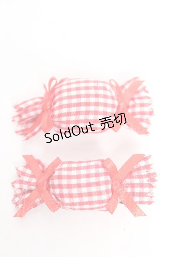 画像1: Snowdrop to Saint Maria / ふわふわキャンディクリップ  赤 Y-25-12-25-033-LO-ZA-SZ-ZY (1)