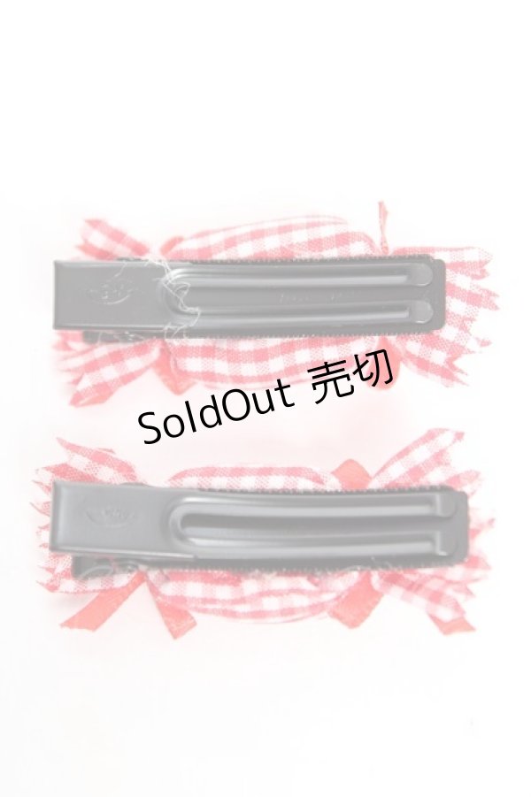 画像2: Snowdrop to Saint Maria / ふわふわキャンディクリップ  赤 Y-25-12-25-033-LO-ZA-SZ-ZY (2)