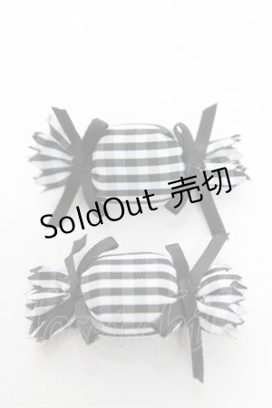 画像: Snowdrop to Saint Maria / ふわふわキャンディクリップ  黒 Y-25-12-25-034-LO-ZA-SZ-ZY