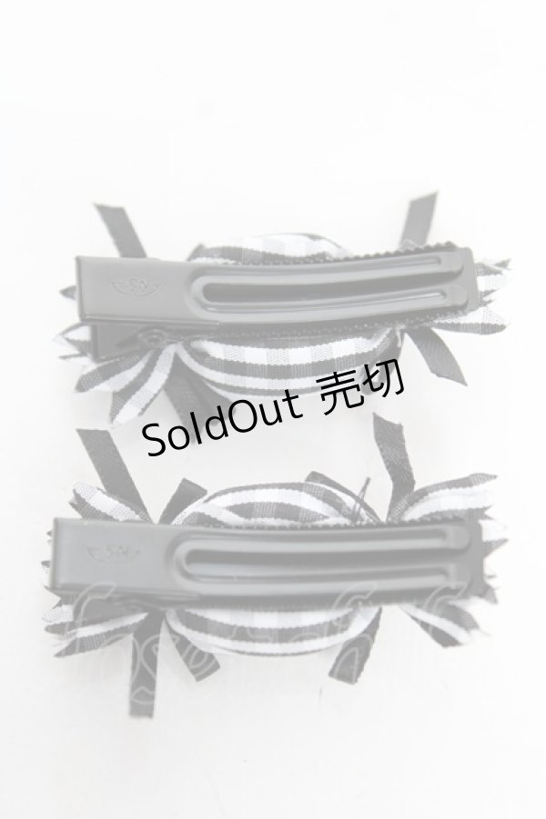 画像2: Snowdrop to Saint Maria / ふわふわキャンディクリップ  黒 Y-25-12-25-034-LO-ZA-SZ-ZY (2)