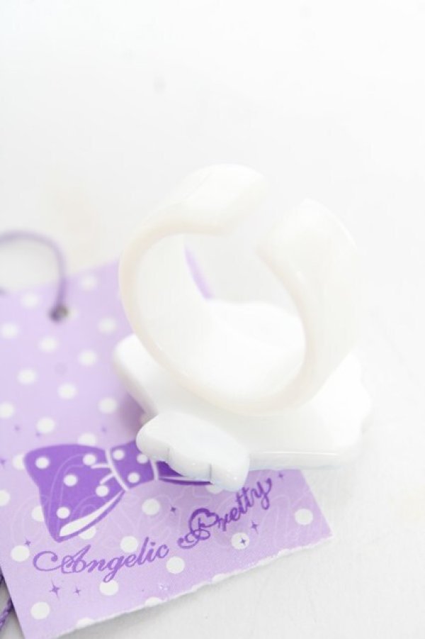 画像2: Angelic Pretty / Chateau d’ecumeリング  ホワイト Y-25-12-25-004-AP-AC-SZ-ZY (2)