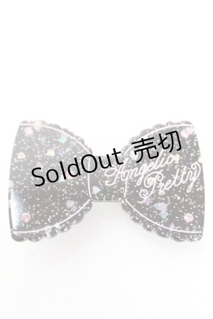 画像: Angelic Pretty / きらめきリボンクリップ  黒 Y-25-12-25-038-AP-AC-SZ-ZY