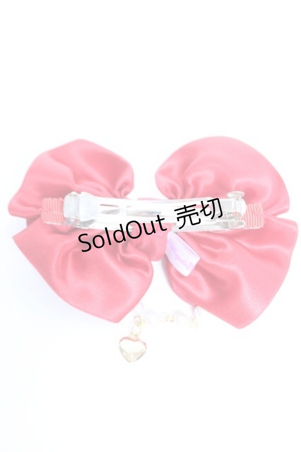 画像2: Angelic Pretty / Etudeリボンバレッタ  レッド Y-25-12-25-044-AP-AC-SZ-ZY (2)