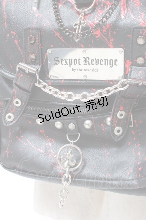 画像3: SEX POT ReVeNGe / カスタムリュック  黒×赤 Y-25-12-27-027-SP-BG-SZ-ZY (3)