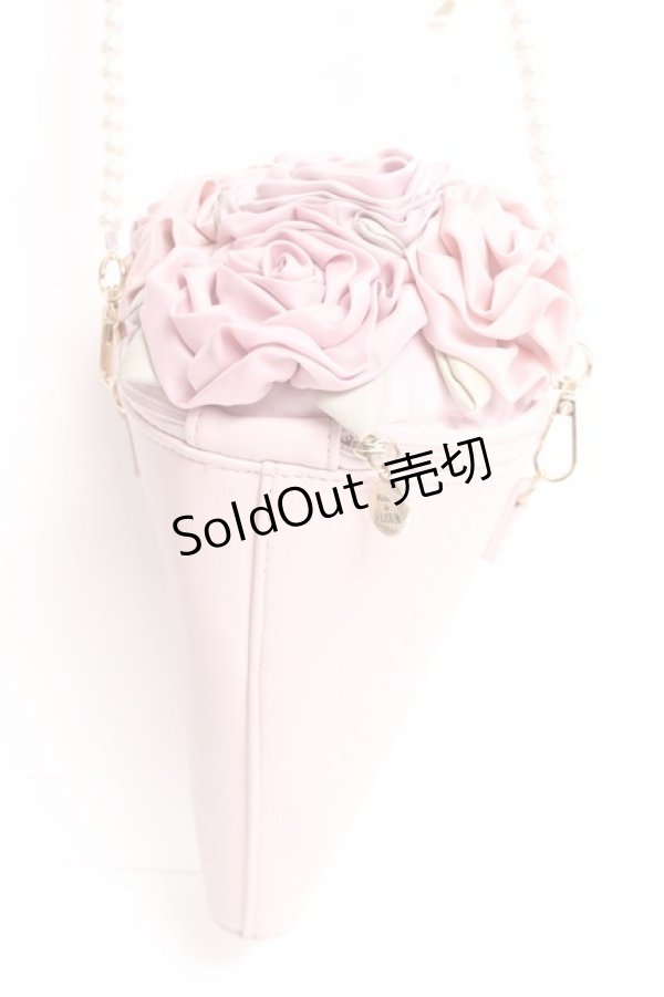 画像4: Maison de FLEUR / ブーケショルダーバッグ F ピンク Y-25-12-27-028-LO-BG-SZ-ZY (4)