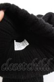 画像5: REFLEM / 安全ピン付きうさ耳ニットキャップ F ブラック Y-25-12-27-031-PU-AC-SZ-ZY (5)