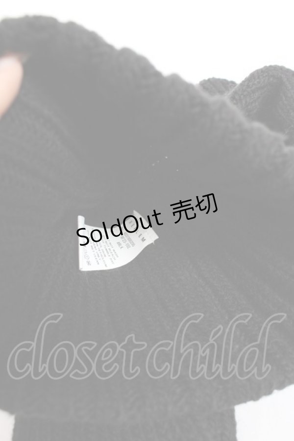 画像5: REFLEM / 安全ピン付きうさ耳ニットキャップ F ブラック Y-25-12-27-031-PU-AC-SZ-ZY (5)