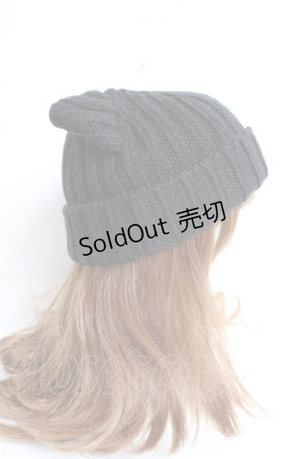 画像4: REFLEM / リングピアス付き猫耳ニット帽 F ブラック Y-25-12-27-032-PU-AC-SZ-ZY (4)