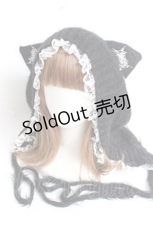 画像: Dim Moire / Evil Catフード F ブラック Y-25-12-27-033-PU-AC-SZ-ZY