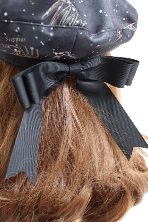 画像4: Amavel / Fantasy Milkywayベレー  黒 Y-25-12-27-035-CA-AC-SZ-ZY (4)