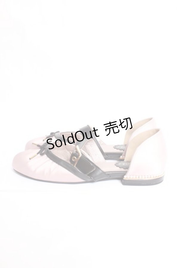 画像2: axes femme POETIQUE / ギャザーバレリーナパンプス M ピンク Y-25-12-27-037-AX-SH-SZ-ZY (2)