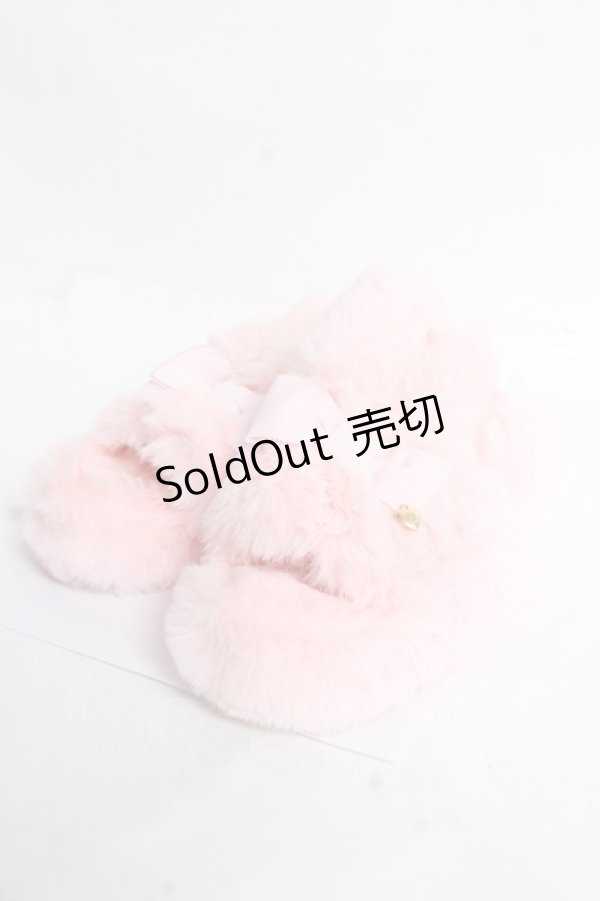 画像1: Angelic Pretty / ふわふわBunny Room shoes  ピンク Y-25-12-27-039-AP-ZA-SZ-ZY (1)