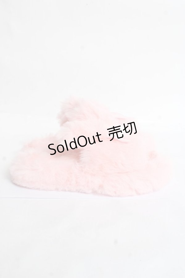 画像4: Angelic Pretty / ふわふわBunny Room shoes  ピンク Y-25-12-27-039-AP-ZA-SZ-ZY (4)