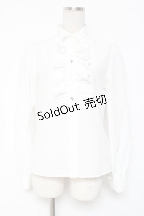 画像1: Moi-meme-Moitie / ウィングカラードレスシャツ 9号 ホワイト Y-25-12-27-040-MO-BL-SZ-ZI (1)