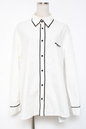 画像: MILKBOY / LOGO BERET F ホワイト×ブラック Y-25-12-27-041-MB-BL-SZ-ZY